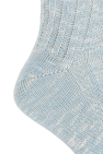 Ganni BLUE Socks with lurex thread