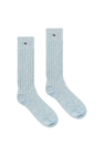 Ganni BLUE Socks with lurex thread