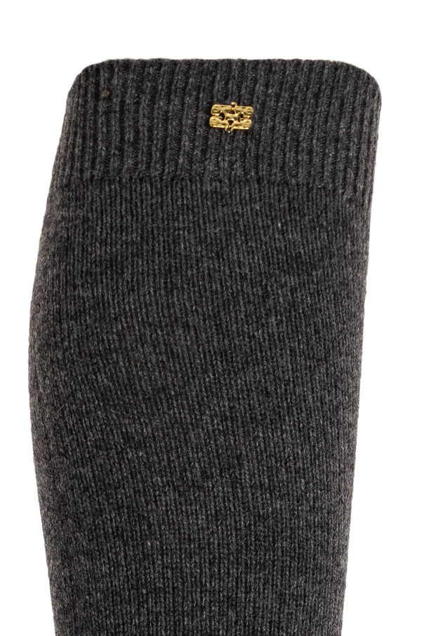 Ganni Calcetines largos con logo