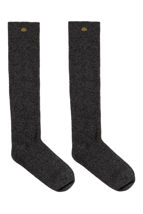 Ganni Calcetines largos con logo