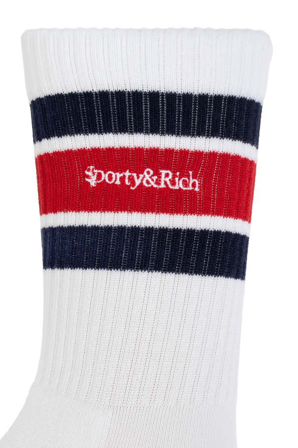 Sporty & Rich Ribbed Socks