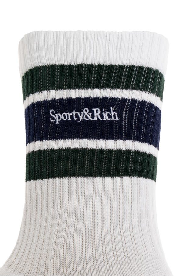 Sporty & Rich Baumwollsocken mit Logo
