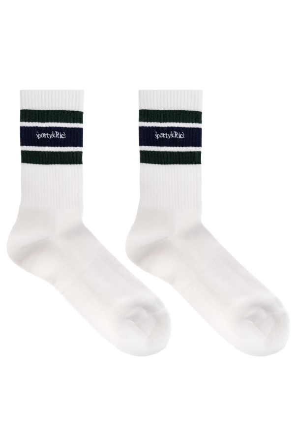 Sporty & Rich Baumwollsocken mit Logo