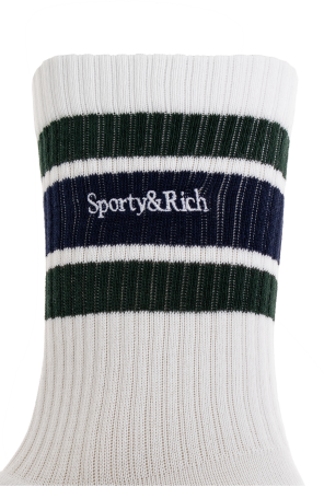 Cotton socks with logo od Sporty & Rich