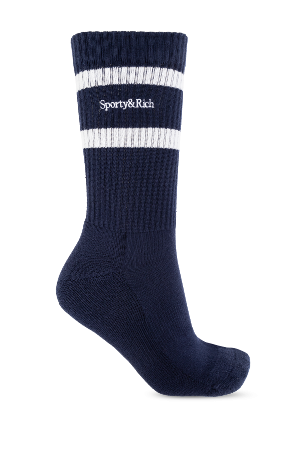 Sporty & Rich Ribbed Socks