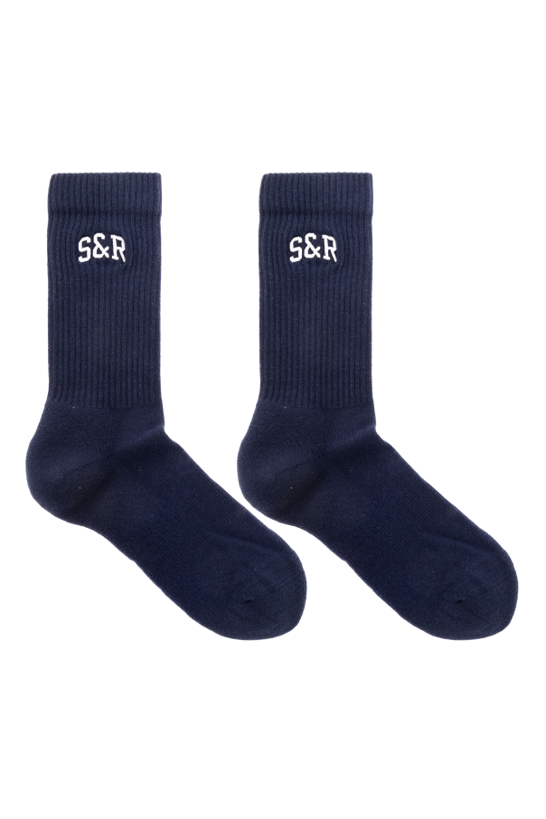 Sporty & Rich Baumwollsocken mit Logo
