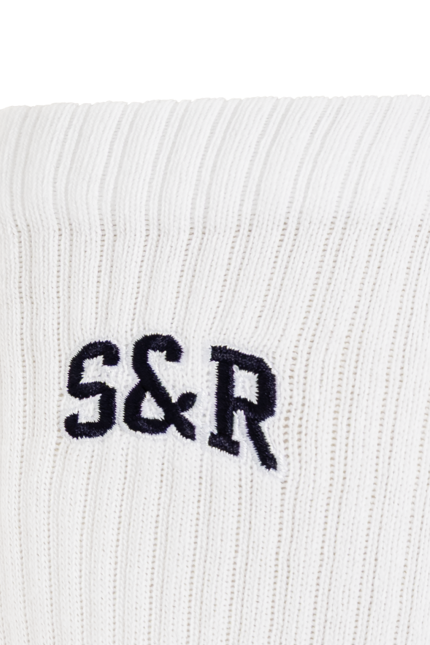 Sporty & Rich Baumwollsocken mit Logo