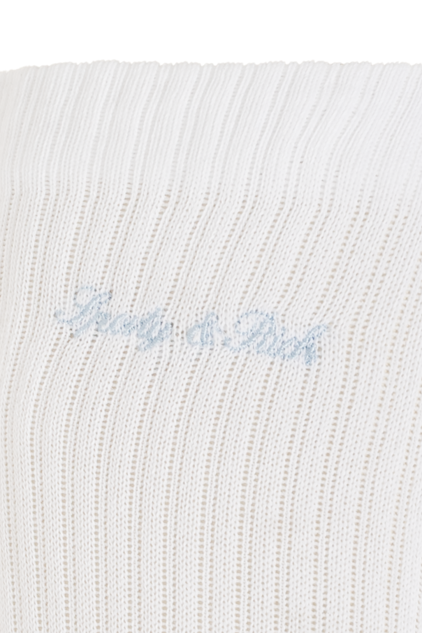 Sporty & Rich Socks with logo