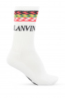 Lanvin WHITE Socks with logo