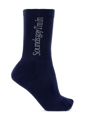 Cotton socks with logo