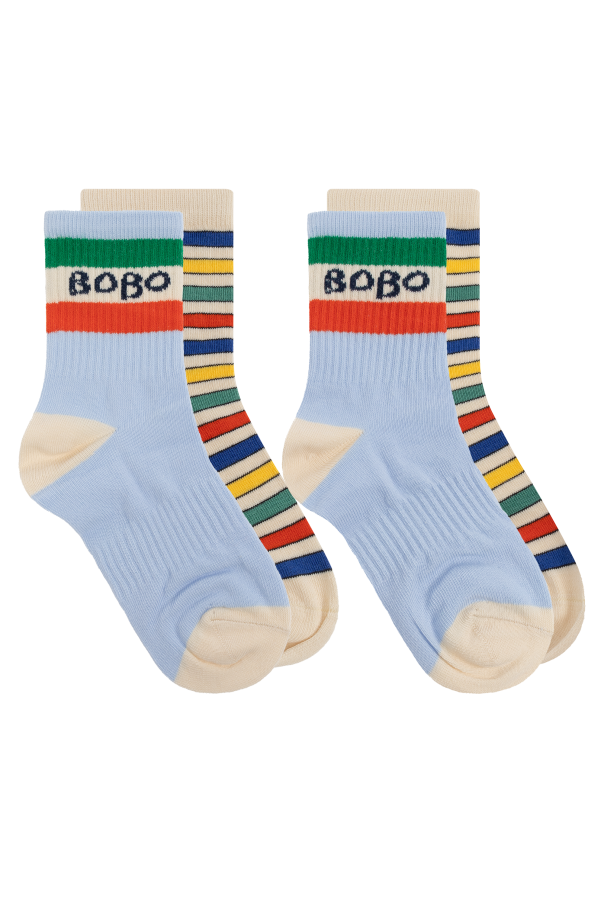 Two-pack striped pattern socks od Bobo Choses
