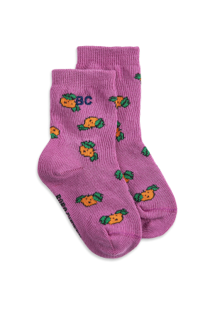 Cotton socks with a decorative pattern