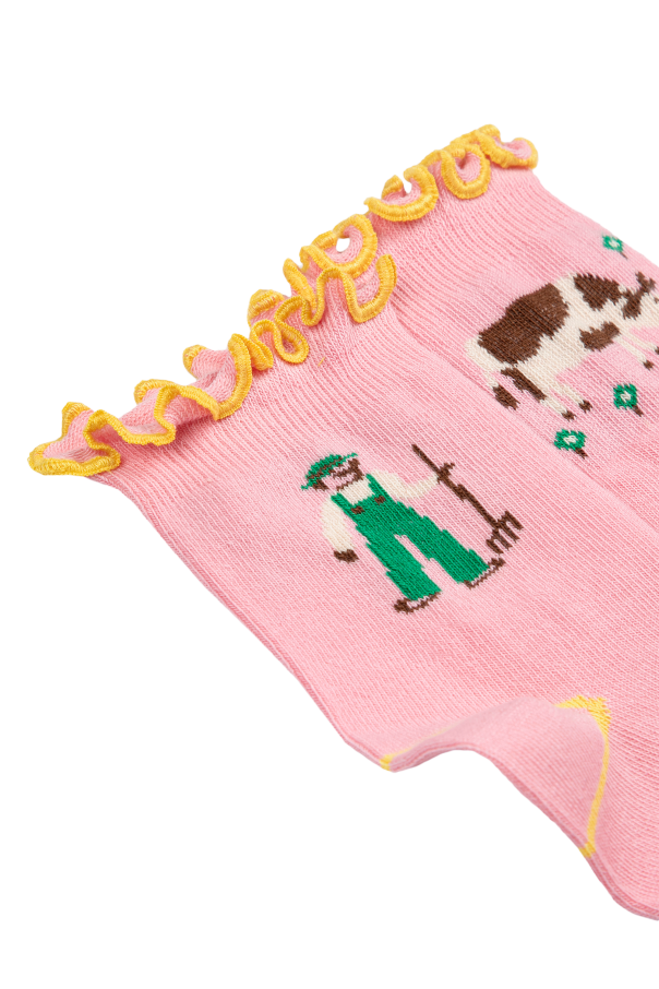 Bobo Choses Cotton socks with a decorative pattern