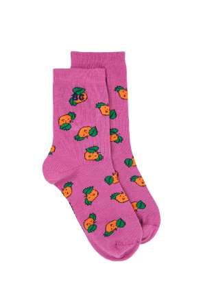 Cotton socks with a decorative pattern