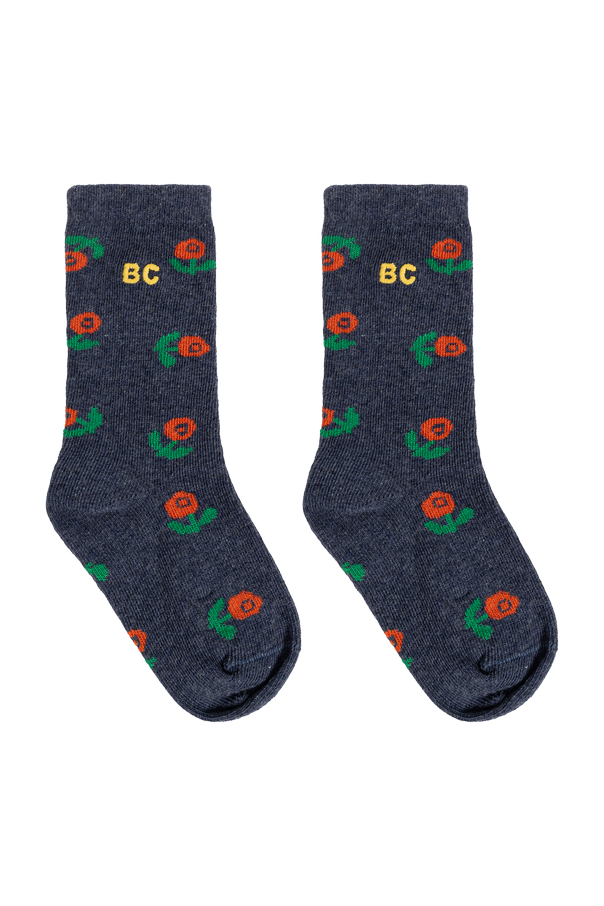 Cotton socks with embroidered logo od Bobo Choses