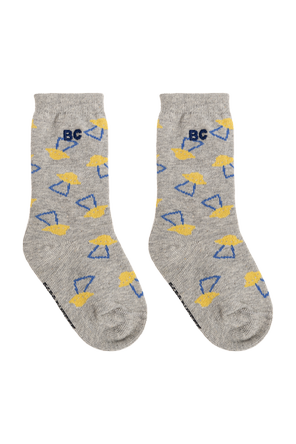 Calcetines de algodón con logo bordado