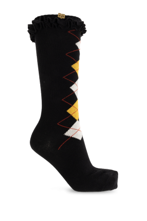 Socken mit Rüsche