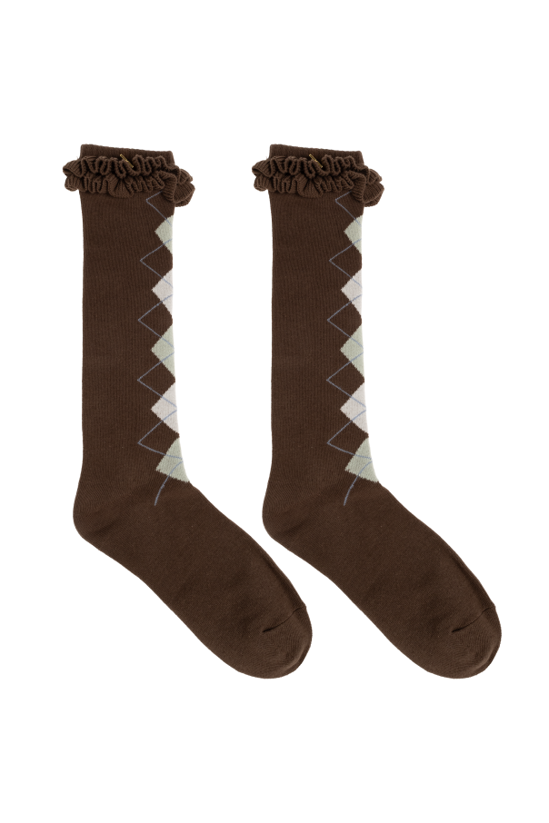 Ganni Socks with a frill