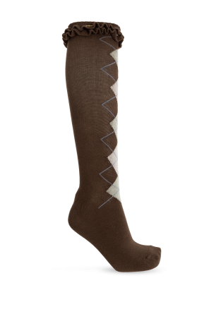 Socks with a frill