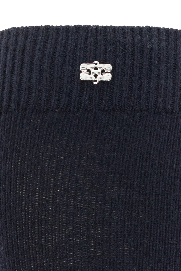 Ganni Long wool socks