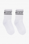 Balmain monogram-print Bermuda shorts