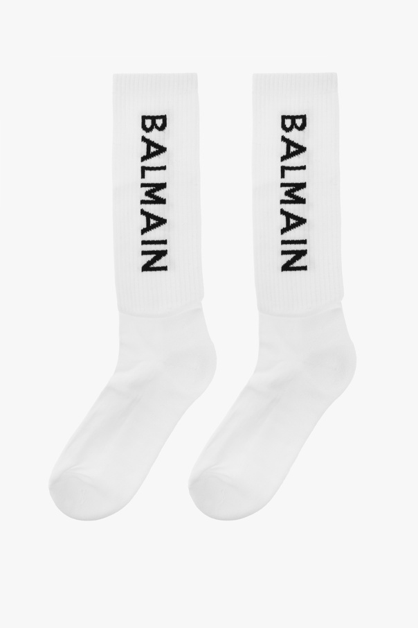 Balmain Kids Socks with logo