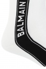 Balmain WHITE Long socks with logo