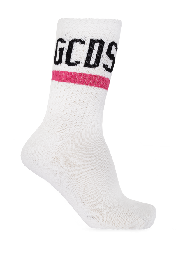 GCDS Cotton socks with logo