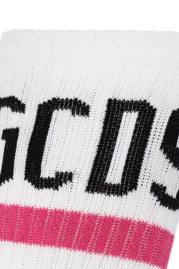 GCDS Cotton socks with logo
