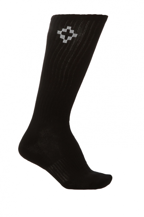 Marcelo Burlon Logo-embroidered socks