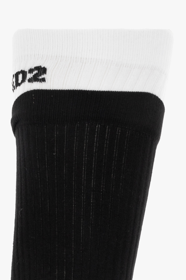 Dsquared2 BLACK Socks with logo