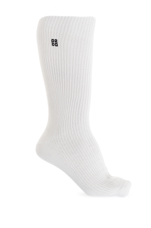 Dsquared2 Long socks with embroidered logo