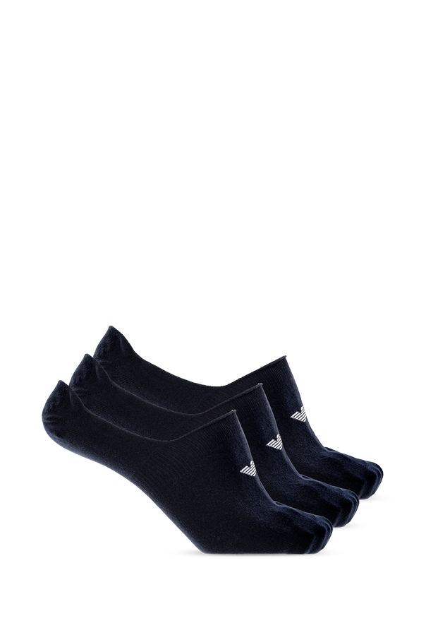 Three-Pack Logo Ankle Socks od Emporio Armani