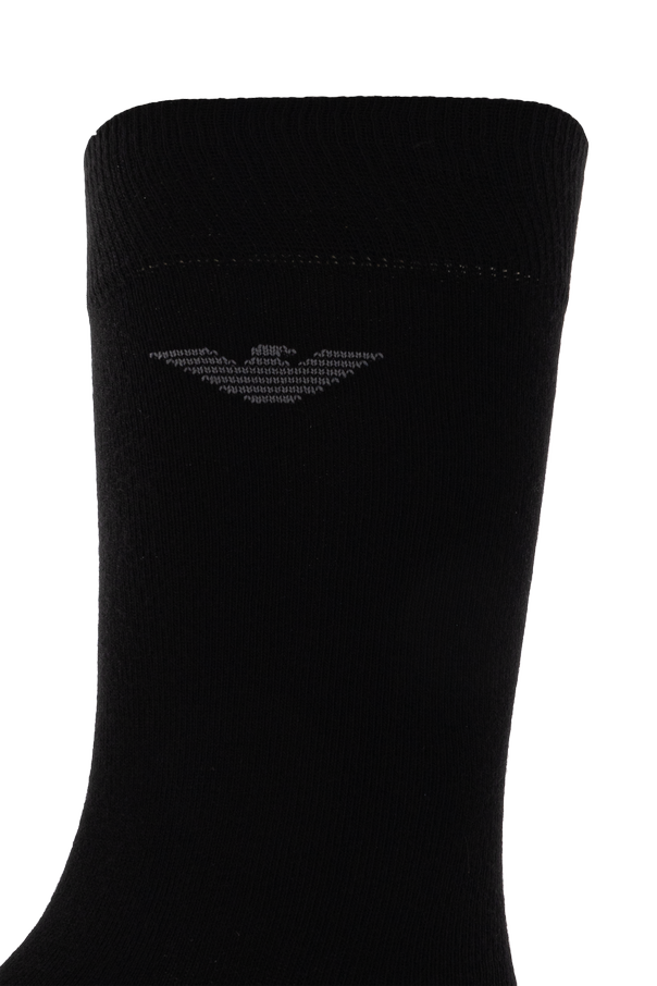 Emporio Armani Emporio Armani Black Socks Three-Pack