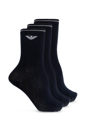 Three-pack of socks with logo