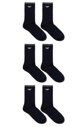 Emporio Armani Three-pack of socks with logo