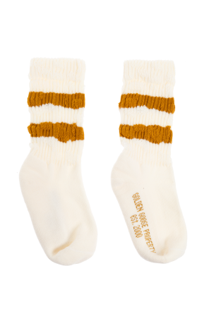 Socks with striped pattern