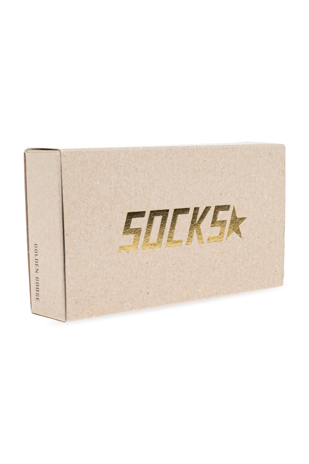 Golden Goose Kids Socks with striped pattern