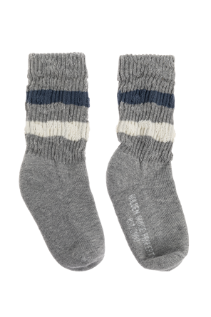 Socks with striped pattern