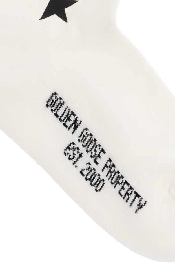 Golden Goose Kids Socks with logo