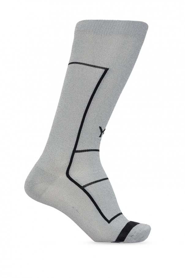 Grey socks with a reflective effect from Y-3 Yohji Yamamoto BALENCIAGA - VISION FOR A MEDAL