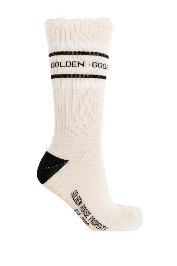 Cotton socks with logo od Golden Goose