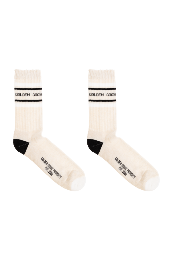 Golden Goose Calcetines de algodón con logo