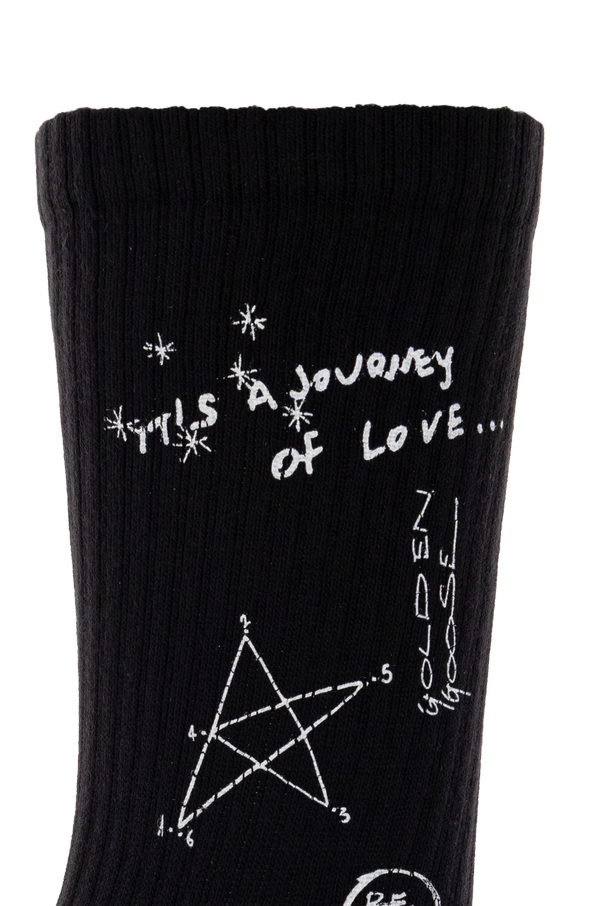 Golden Goose Bawełniane skarpety z logo