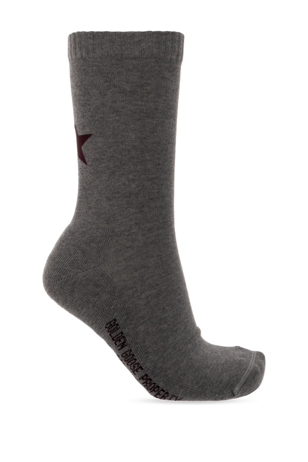 Cotton Logo Socks od Golden Goose