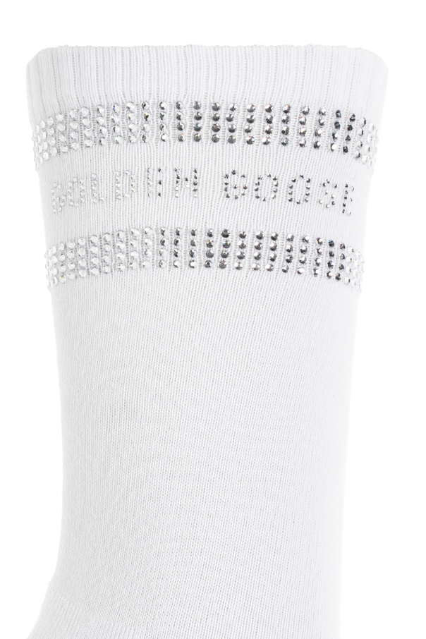 Golden Goose Calcetines con lentejuelas brillantes