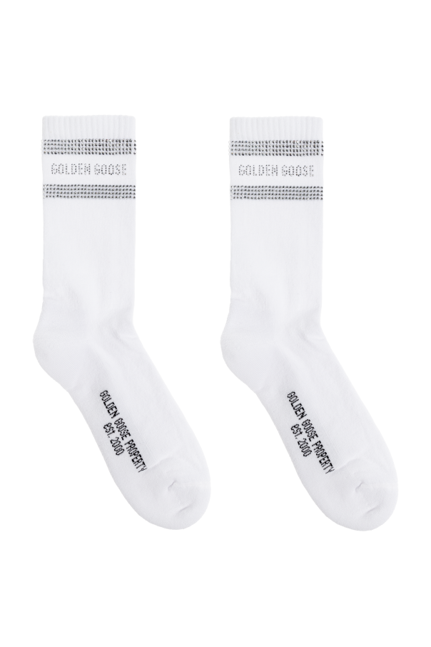 Golden Goose Calcetines con lentejuelas brillantes