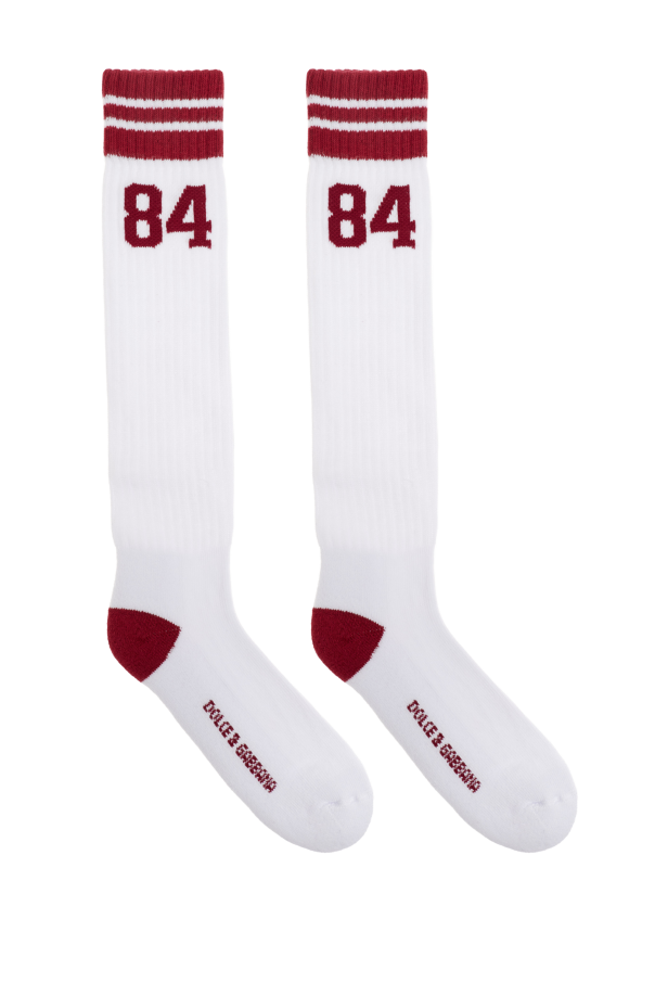 Dolce & Gabbana Lange Baumwollsocken