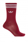 ADIDAS Originals BURGUNDY Branded socks three-pack