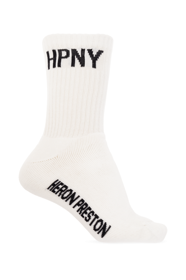 Socks with logo od Heron Preston